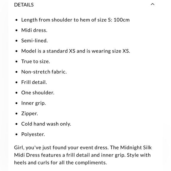 Hello Molly Teal Silk Dress - Midnight Silk - brand new size XS - Picture 8 of 8